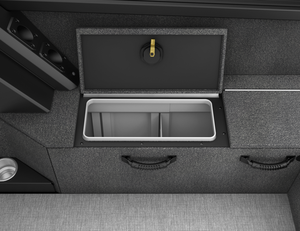 View of the load compartment on the Alumacraft Competitor 2025