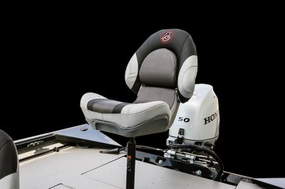 Raised Casting Seat on the Stern of a Alumacraft 175 Prowler Bass Boat