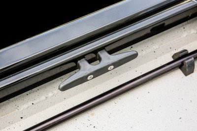 Black Cleat on Starboard Side of Alumacraft 175 Prowler Bass Boat