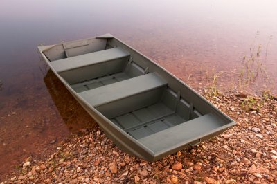 Alumacraft 1236 Jon Sierra Boat Docked On Shore