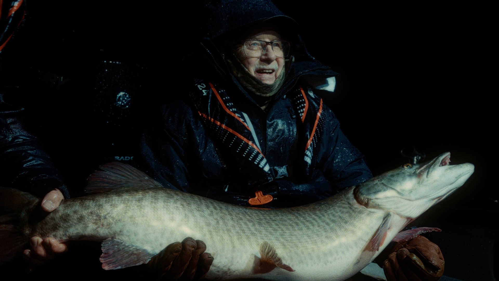 Ramsell aka “MuskieMan” happy to have caught a muskie